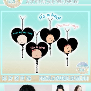 Peek-a-boo Baby Maternity Arquivos SVG para Cricut Silhouette - Dxf Eps Pdf Png Incluído