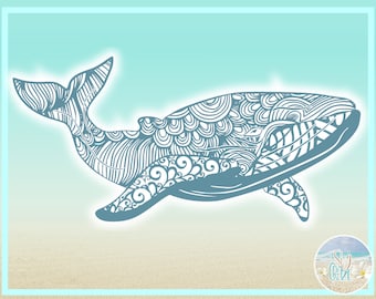 Download Whale Mandala Svg Etsy
