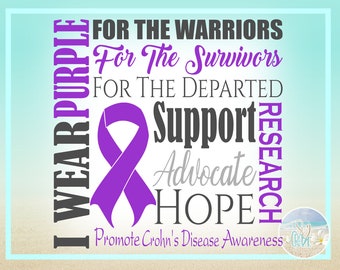 Download Dxf Eps Pdf Png Included I WEAR PURPLE Lupus Awareness Support SVG Files for Cricut Silhouette ...