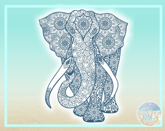 Download Elephant Mandala Svg Etsy