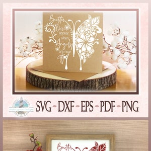 Des papillons apparaissent lorsque les anges sont proches, mandala floral papillon, fichier de décalcomanie en vinyle, fichiers SVG pour Cricut Silhouette Glowforge, etc.