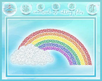 Download Rainbow Mandala Etsy