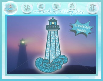 Download Lighthouse Mandala Etsy