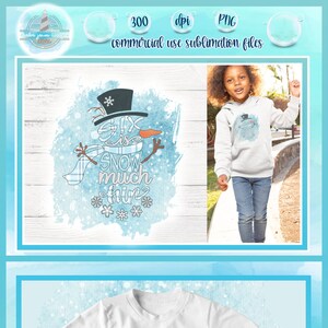Sneeuwpop, png-bestand | Six Is Snow Veel leuke sneeuwpop quote | Kinderen sublimatie afdrukbare ontwerpen 300 dpi PNG Instant Download clipart - DTG-afdrukken