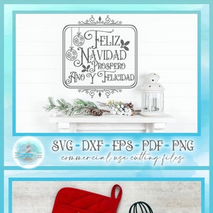 Feliz Navidad Weihnachtsliedtext Christ Our Saviour Zitat Zeichen Wandtattoo SVG-Dateien für Cricut Silhouette