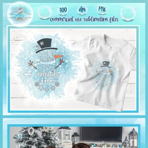 Snowman PNG | Seven Is Snow Much Fun Snowman Quote | Kids Sublimation Printable Designs 300 dpi PNG Instant Download Clipart - DTG Printing