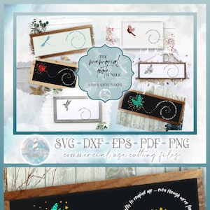 To Remin Me Memorial Quote bundel - Dragonfly Ladybug Butterfly Cardinal Bumble Bee Hummingbird SVG-bestanden voor Cricut Silhouette