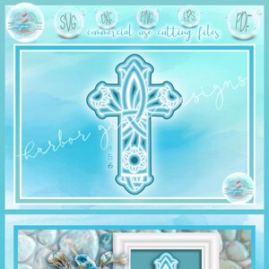3D Cross Mandala SVG | Christian Religious Layered SVG Files for Cricut | Cross Mandala 3D | 3D Cross Svg Layered | 3D Cross Cut File
