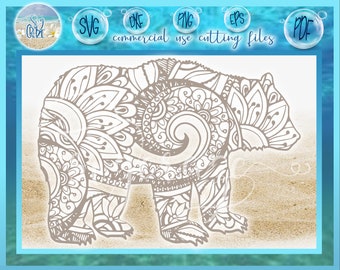 Download Bear Mandala Svg Etsy