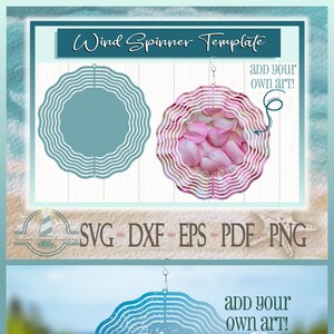 Modèle SVG de girouette ronde - Svg de girouette - accrocher des girouettes pour l'extérieur - fichiers SVG pour Cricut - modèle uniquement
