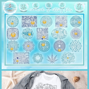 OFFENSIVO! Pagine da colorare per adulti e file di taglio - parolaccia parola parola Mandala bundle file SVG per Cricut Silhouette - Dxf Eps Pdf Png
