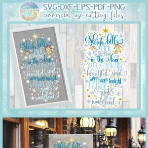 Walking In A Winter Wonderland Songteksten kerstvakantie verticaal teken SVG Dxf Eps Pdf PNG-bestanden voor Cricut, silhouet - commercieel gebruik