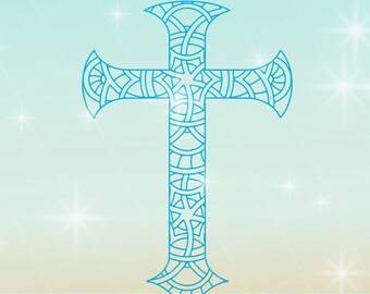 Download Mandala cross svg | Etsy