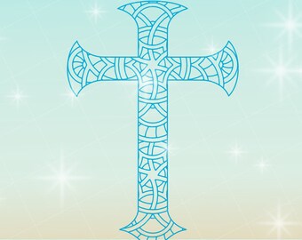 Free Free 293 Cricut Mandala Cross SVG PNG EPS DXF File