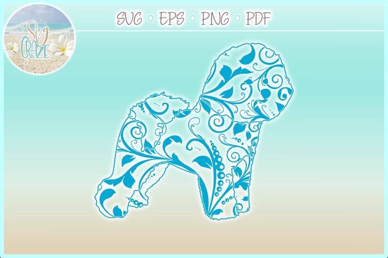 Download Bichon Mandala Zentangle Bundle SVG Files for Cricut | Etsy