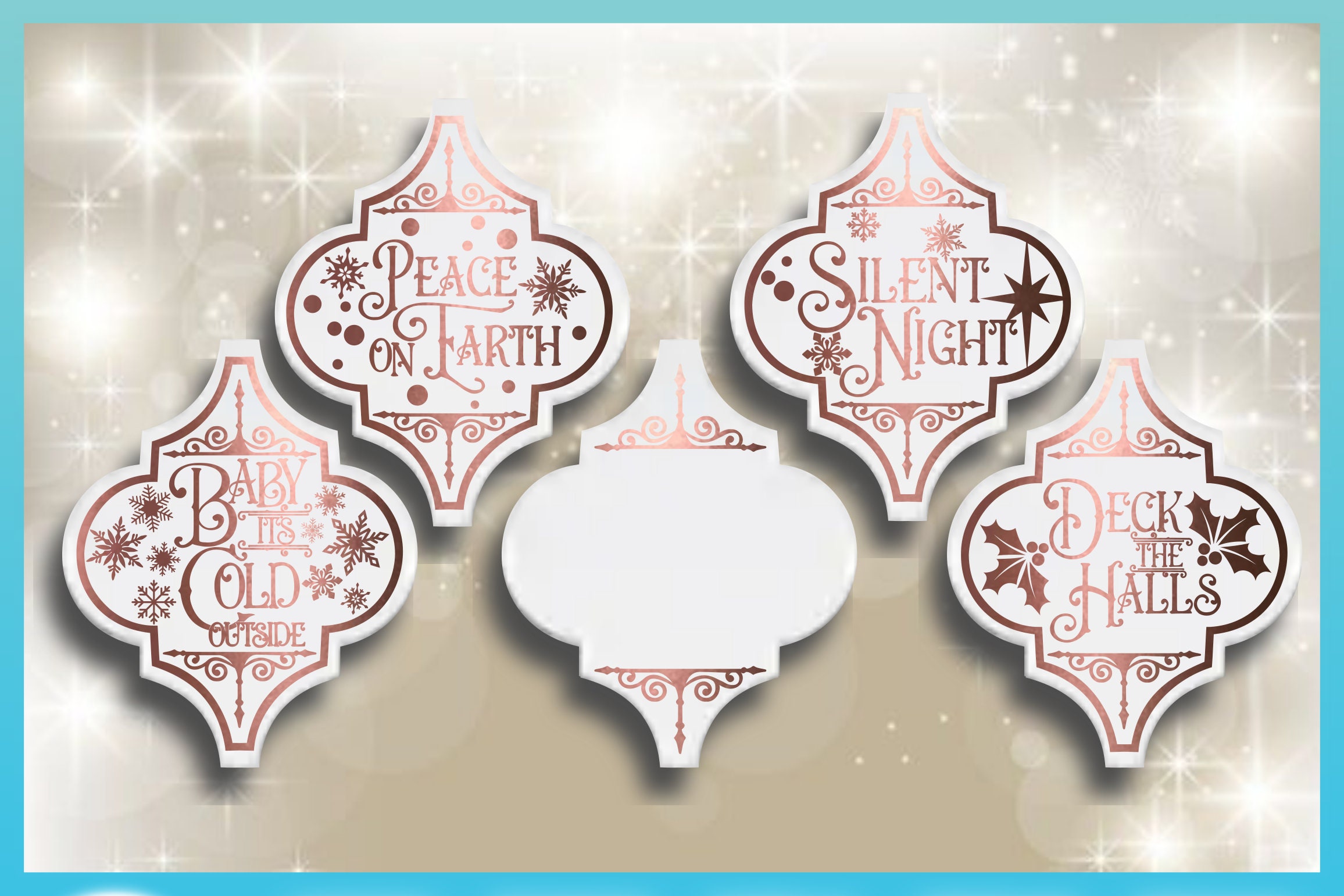 Download Arabesque Tile Ornament 2021 Christmas Quote Bundle SVG ...