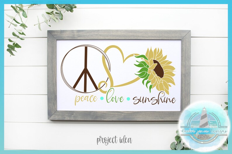 Download Peace Love Sunshine SVG Files for Cricut Silhouette Cut ...