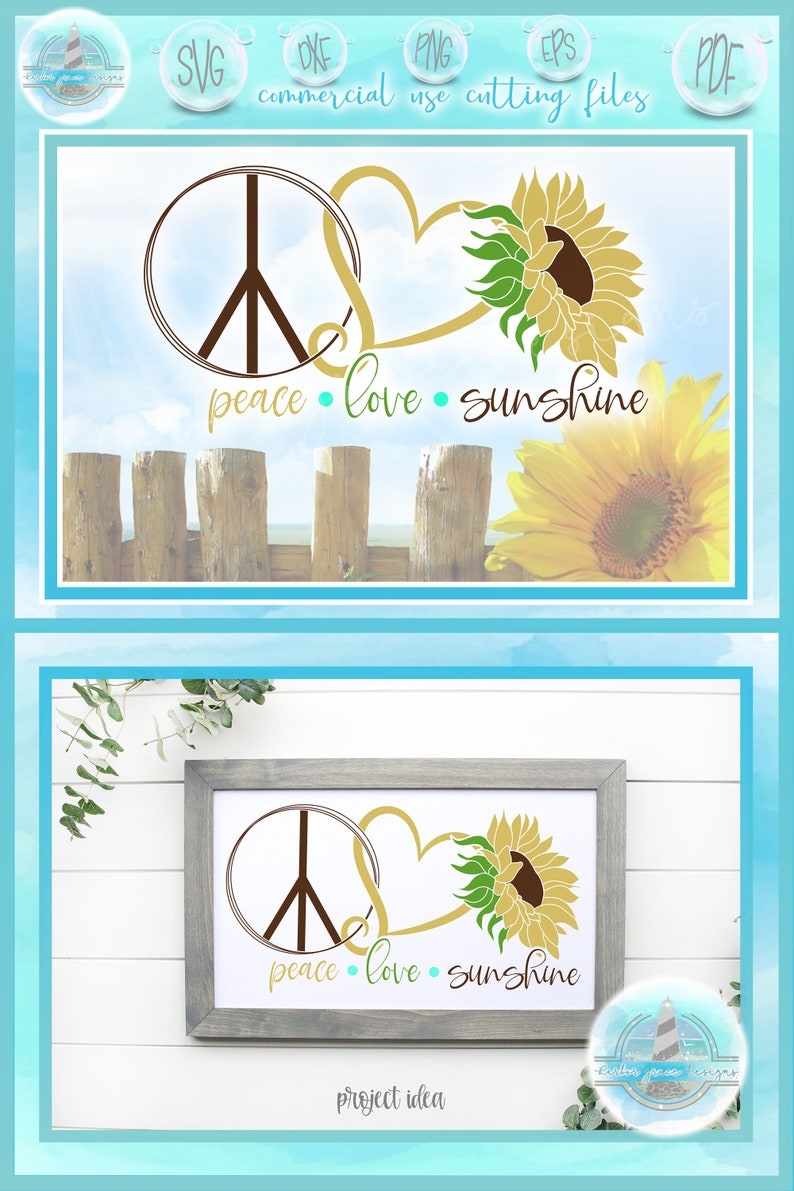 Free Free 344 Peace Love And Sunshine Svg SVG PNG EPS DXF File