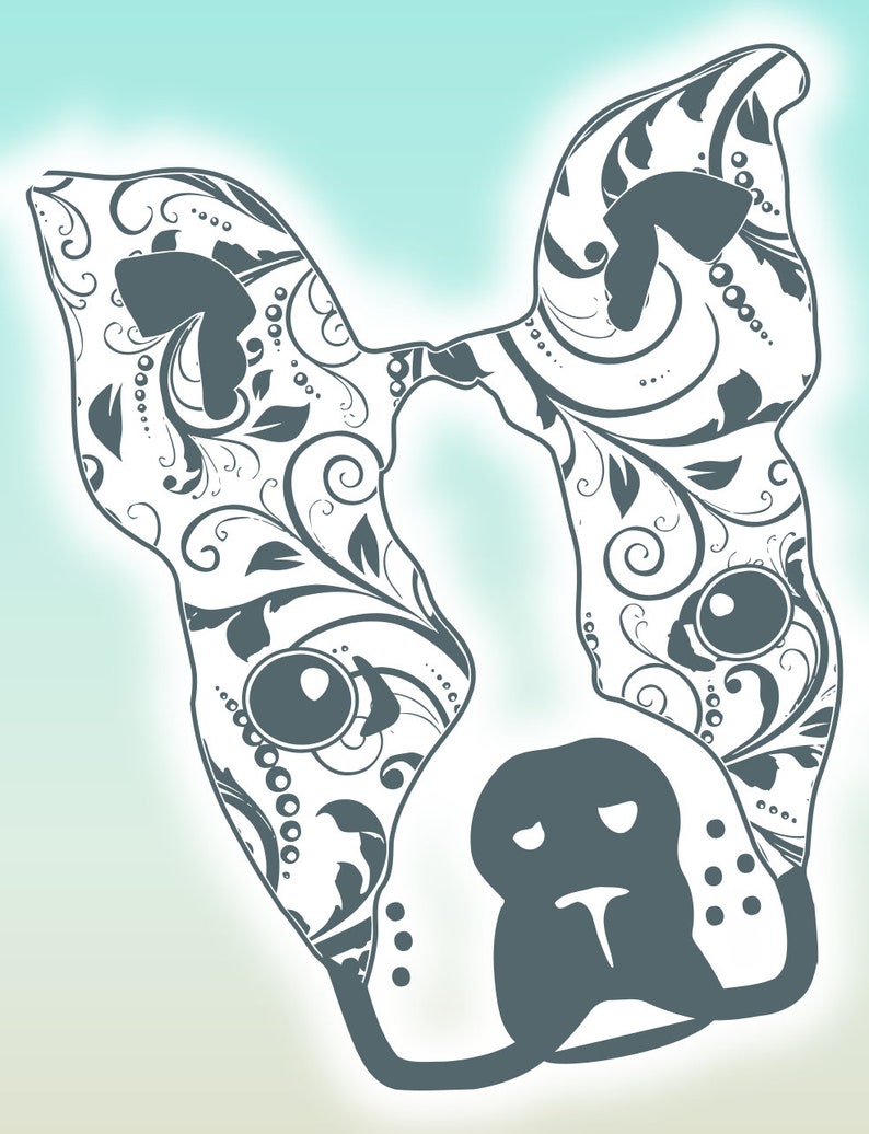 Download Boston Terrier Mandala Zentangle Bundle SVG Files for ...