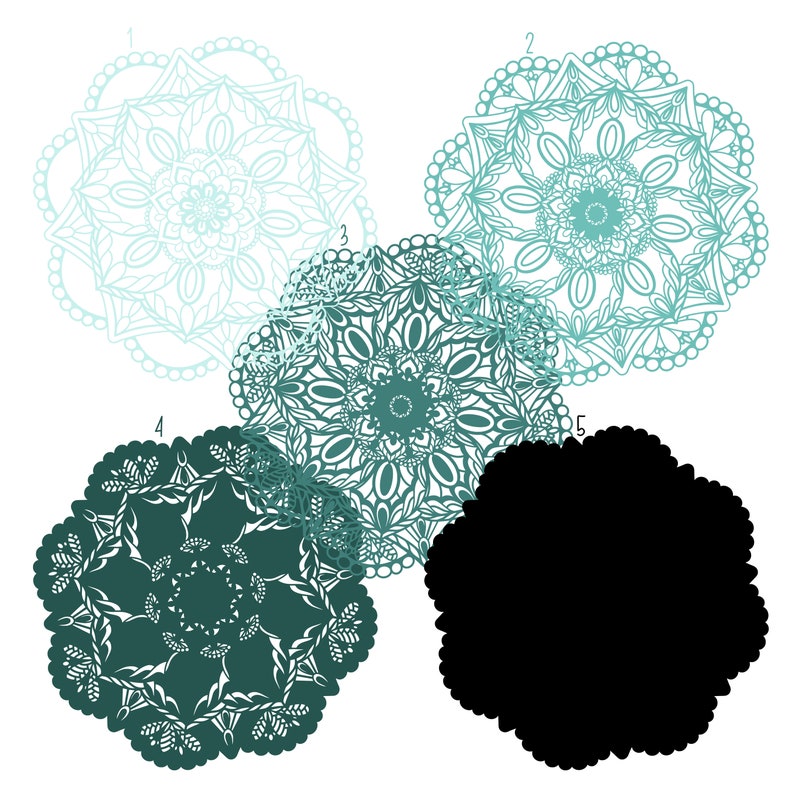 Download 3D Layered Design Flower Mandala SVG file Multi Layered | Etsy