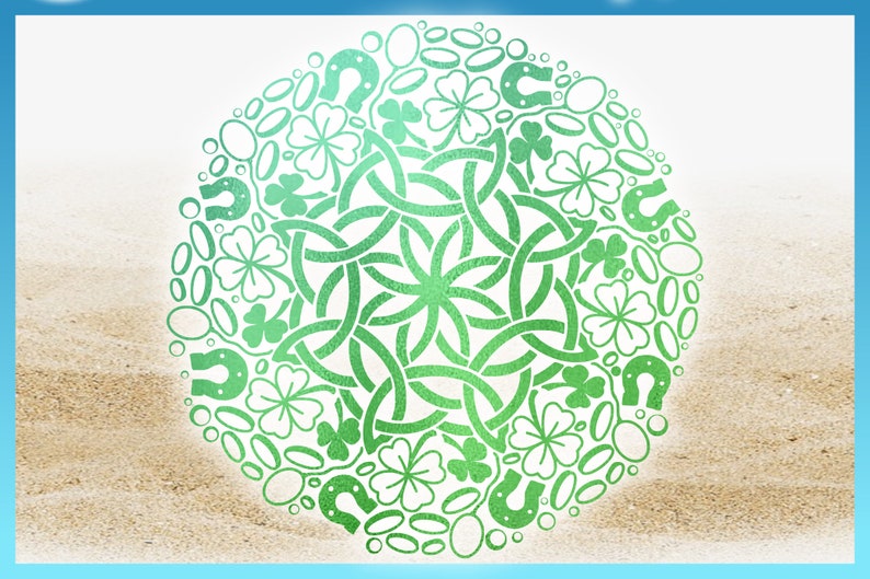 Download St Patricks Day Celtic Clover Horseshoe Mandala SVG Files ...