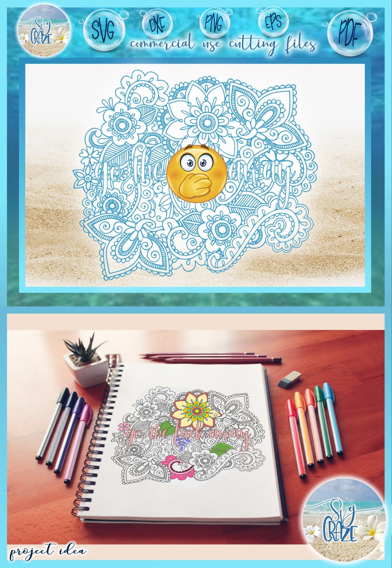 Download Mature Nsfw Cuss Swear Word Go The Fuck Away Mandala Svg Files Etsy