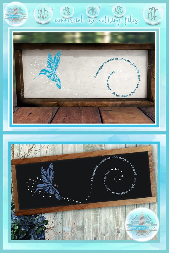 Download Hummingbird To Remind Me Quote Svg Files For Cricut Silhouette Etsy