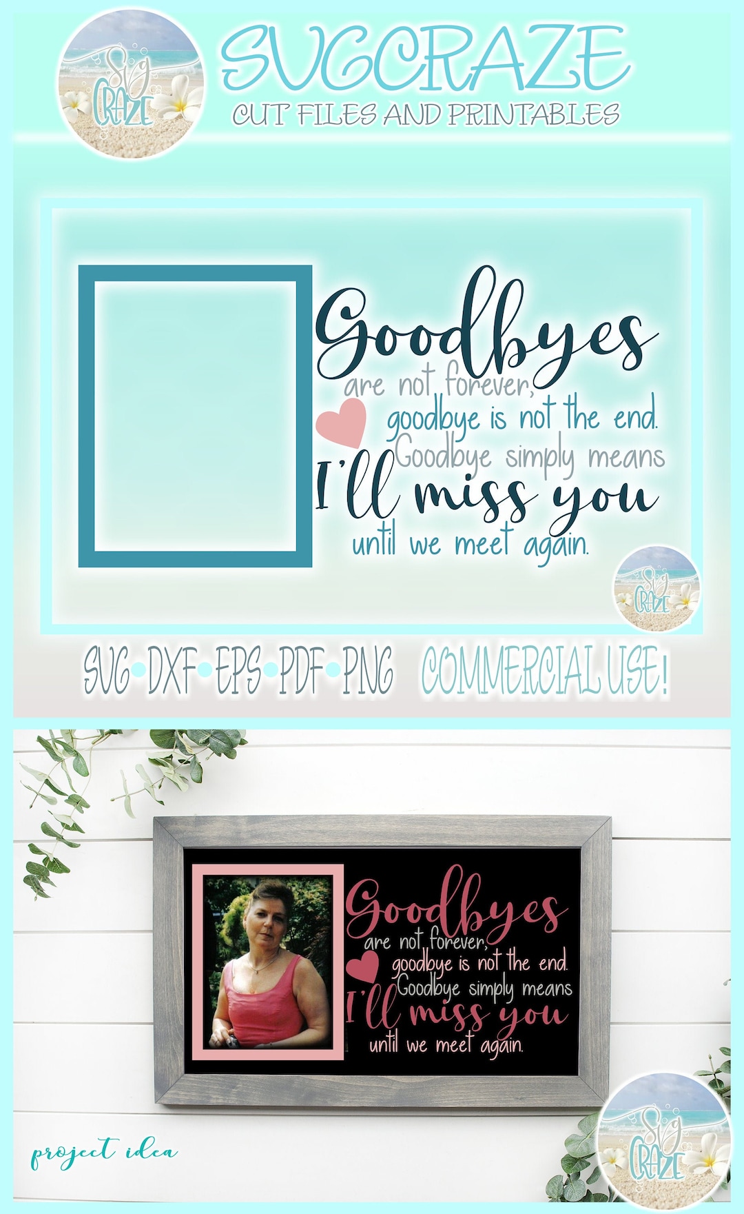 Goodbyes Are Not Forever I'll Miss You Until We Meet Again Memorial ...