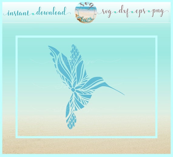 Download Hummingbird Mandala Zentangle SVG Dxf Eps Png PDF Files ...