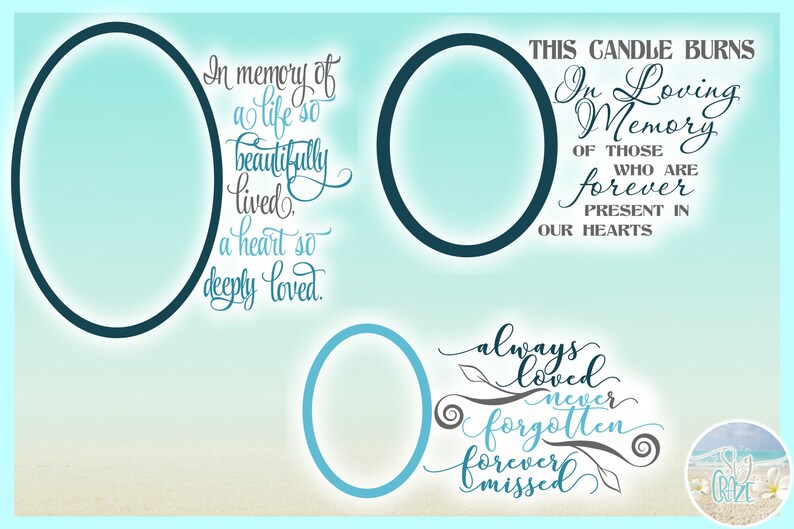 Download In Loving Memory Memorial Quote Bundle SVG Dxf Eps Png PDF ...
