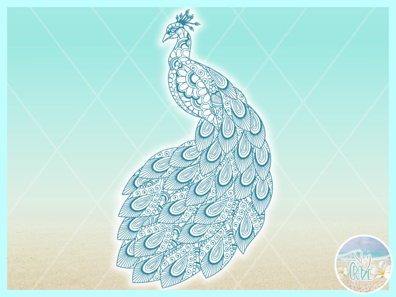 Download Peacock Mandala Zentangle SVG Files for Cricut Silhouette ...