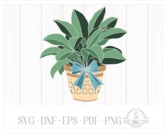 File SVG di piante da appartamento per Cricut Silhouette - Dxf Eps Pdf Png inclusi