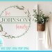 Farmhouse Style Split Frame Family Monogram Round Sign Bundle SVG Files ...