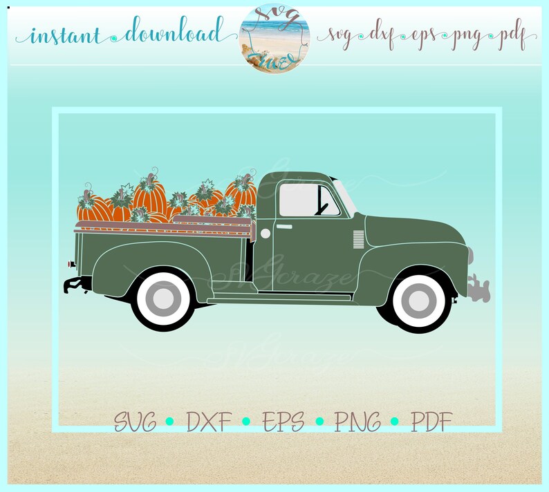 Download Pumpkin Delivery Retro Vintage Antique Classic Holiday Tree Delivery Truck Svg Dxf Eps Png Pdf Files For Cricut Silhouette Printable Clipart Drawing Illustration Art Collectibles Efp Osteology Org