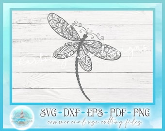 Dragonfly Mandala SVG, Vinyl Decal Cut File, SVG files for Cricut Silhouette Glowforge, etc.