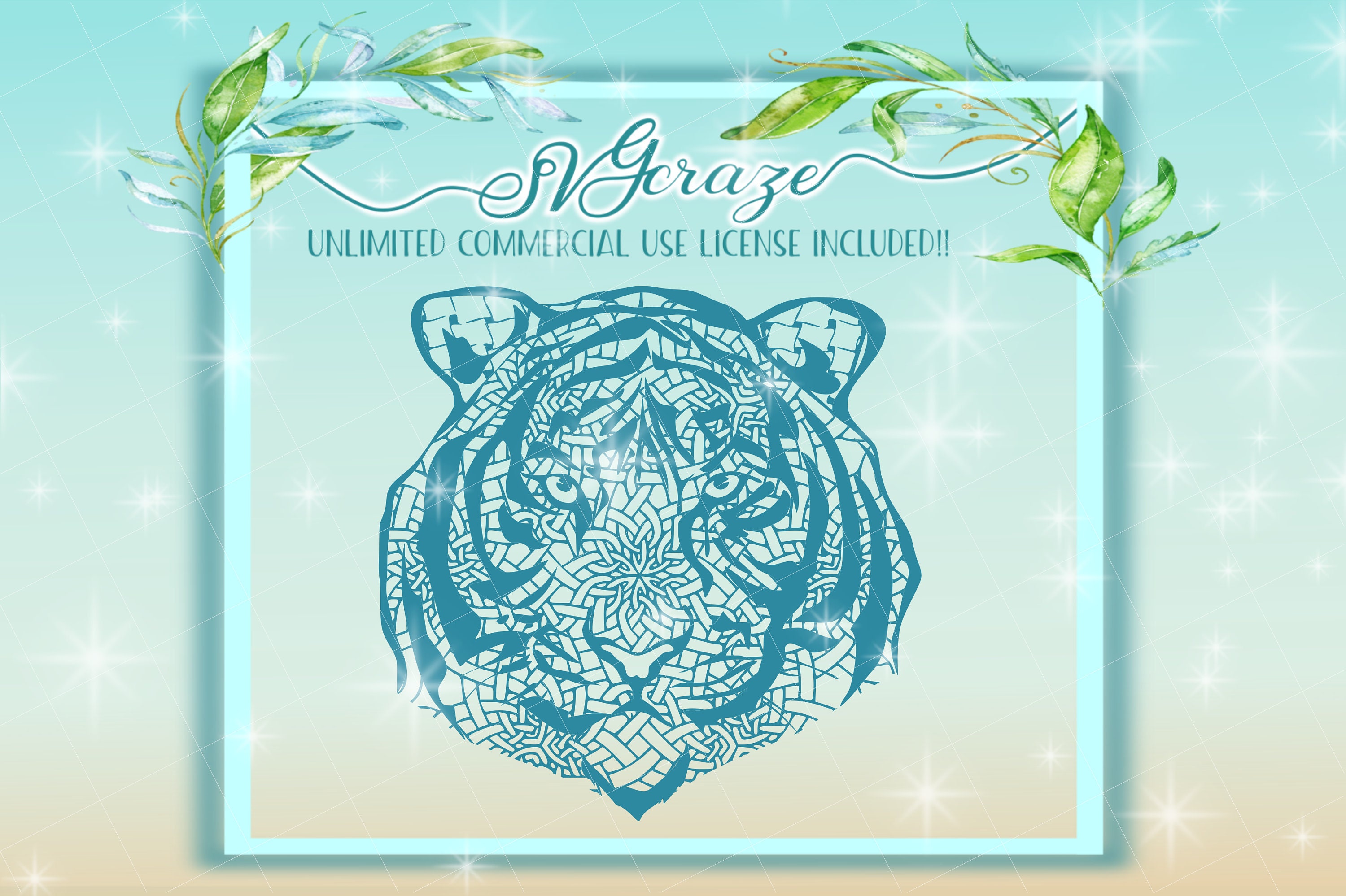Download Mandala Tiger Svg Ideas - Layered SVG Cut File - Of The ...