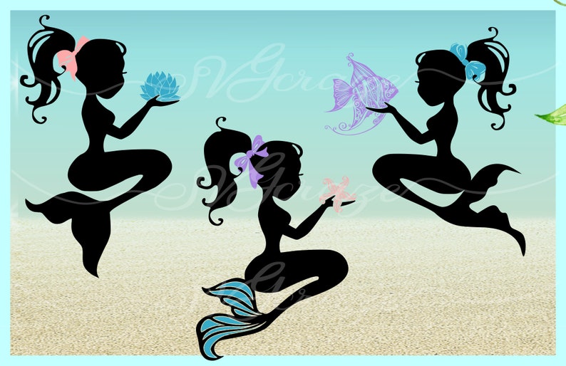 Free Free 277 Mermaid Silhouette Mermaid Hair Svg SVG PNG EPS DXF File