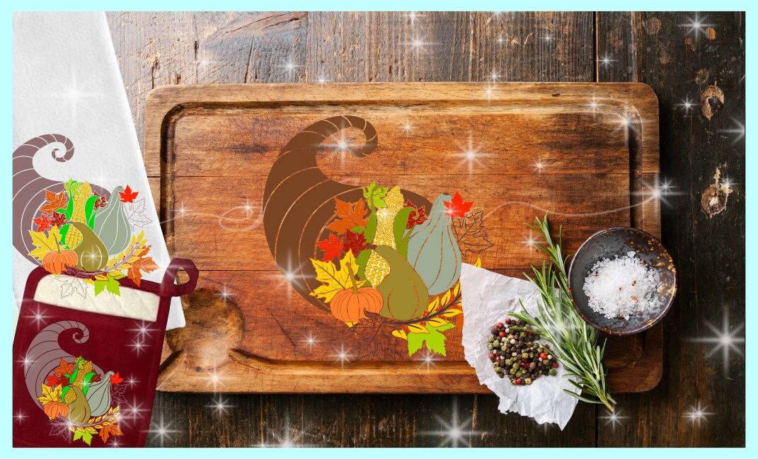 Thanksgiving Cornucopia SVG Files for Cricut Silhouette - Dxf Eps Pdf ...