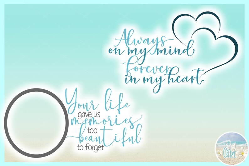 Download In Loving Memory Memorial Quote Bundle SVG Dxf Eps Png PDF | Etsy