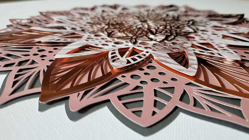 Download 3D Layered Design Floral Mandala SVG file Multi Layered | Etsy