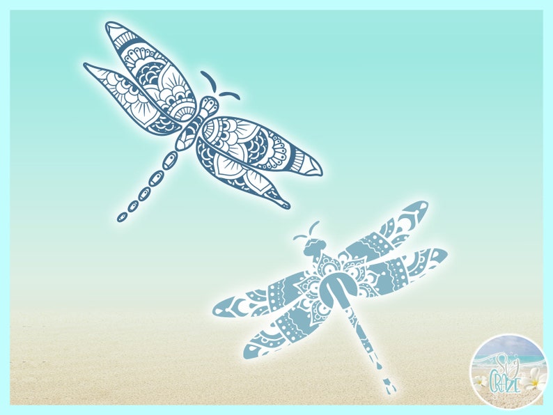 Download Dragonfly Mandala Zentangle SVG Files for Cricut ...