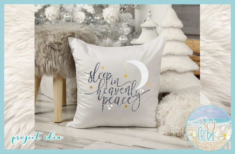 Sleep in Heavenly Peace Silent Night Christmas Song Lyrics SVG Etsy