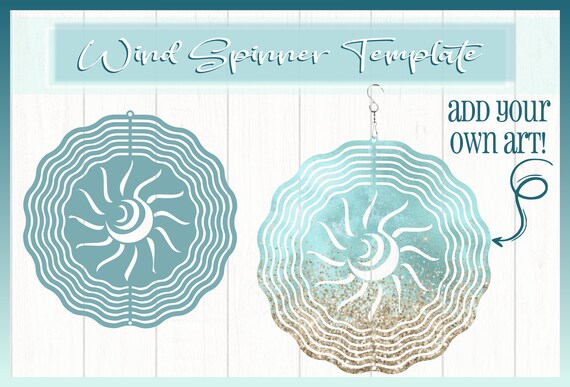 Sun Wind Spinner Template Windspinner SVG Hanging Wind Spinners
