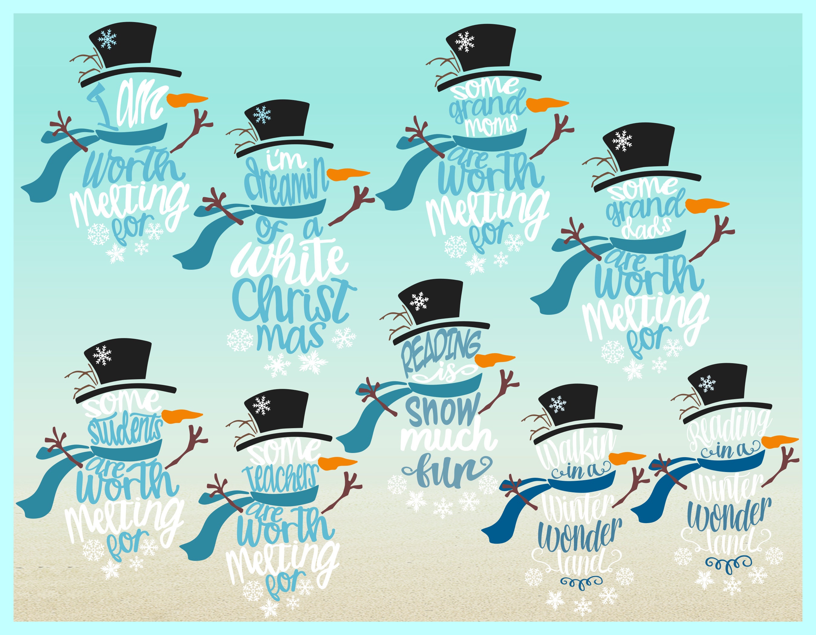 95 DESIGNS! MEGA Christmas Bundle SVG Files for Cricut Silhouette - Dxf ...