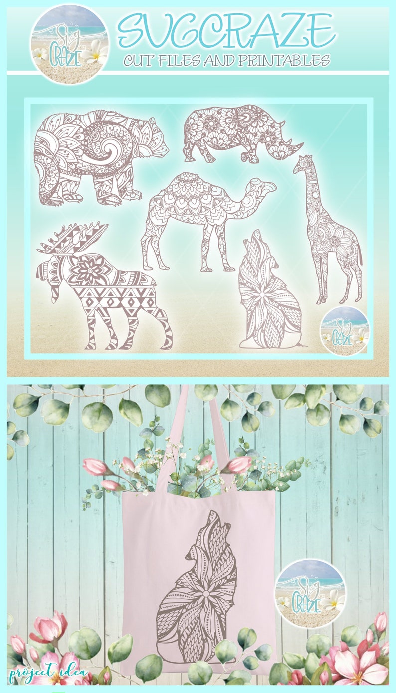 Free Free 76 Cricut Mandala Animals SVG PNG EPS DXF File