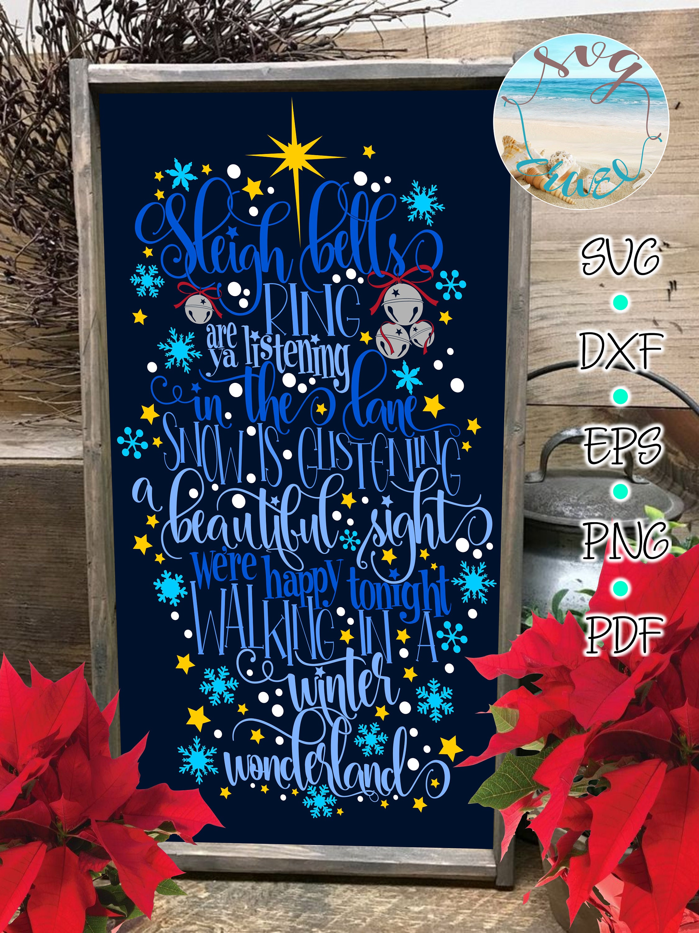 Walking in A Winter Wonderland Song Lyrics Christmas Holiday | Etsy