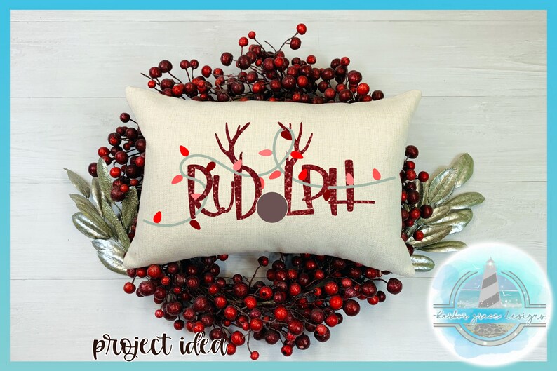 Download Reindeer Names with Christmas Lights Bundle SVG files for ...
