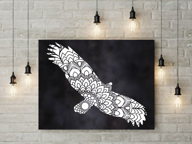 Download Bird Mandala Birds Flying Zentangle Bundle SVG Files for ...