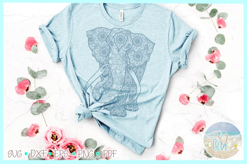 Download Elephant Mandala Zentangle SVG Files for Cricut Silhouette ...
