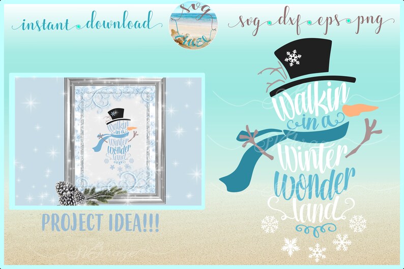 Download Christmas Song Walking In A Winter Wonderland Snowman SVG ...